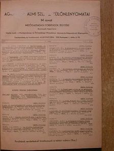 Agrárirodalmi Szemle különlenyomatai 1974. (nem teljes évfolyam) [antikvár]