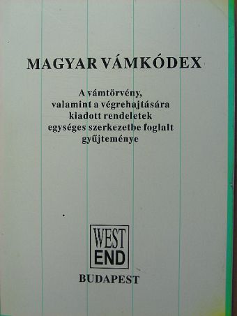 Magyar vámkódex [antikvár]