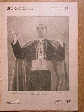 Dr. Mező Ferenc - Uj Idők 1939. március 12. [antikvár]