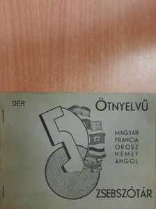 Ötnyelvű zsebszótár [antikvár]