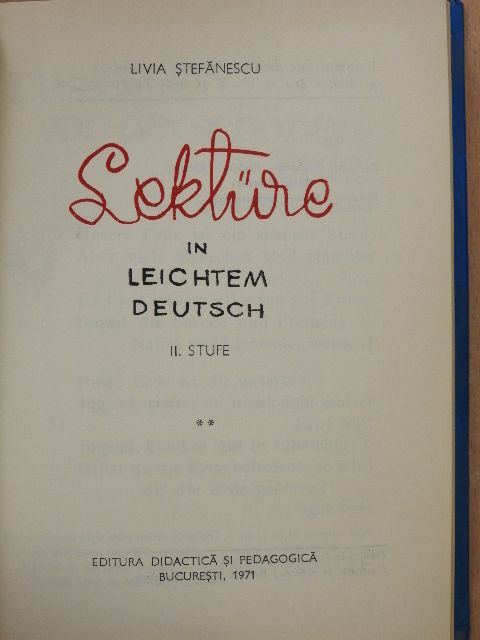 Alfred Margul-Sperber - Lektüre in Leichtem Deutsch II. [antikvár]