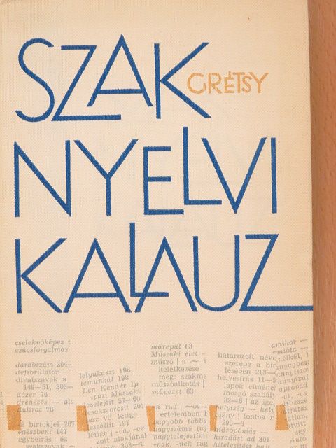 Grétsy László - Szaknyelvi kalauz [antikvár]