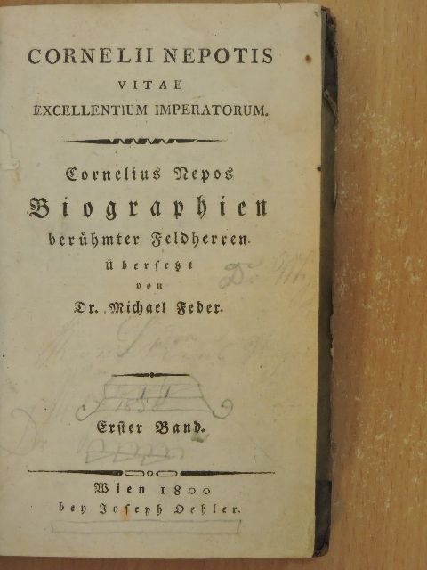 Cornelius Nepos - Biographien berühmter Feldherren I. (gótbetűs) [antikvár]
