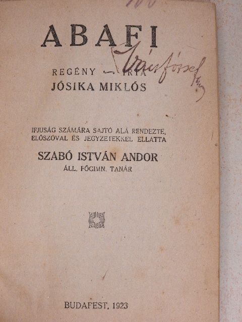 Jósika Miklós - Abafi [antikvár]