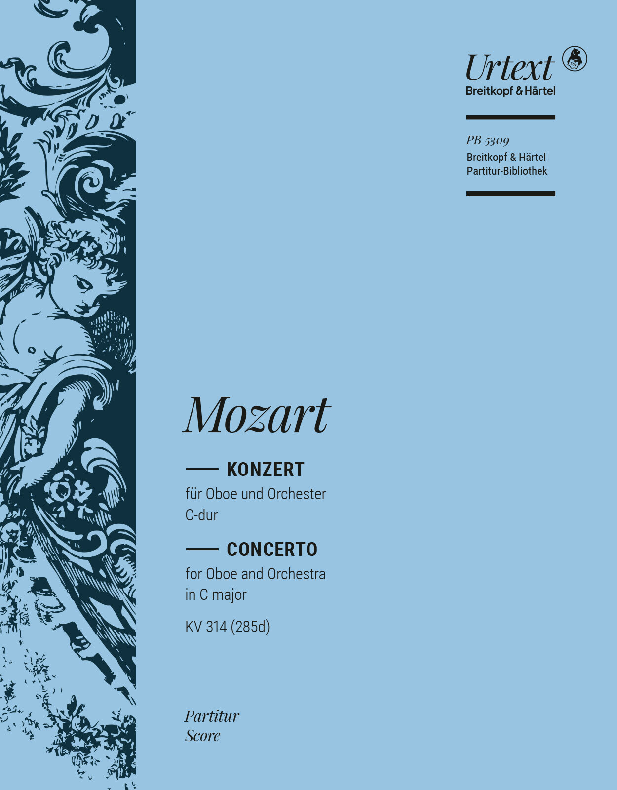 MOZART, W,A, - KONZERT FÜR OBOE UND ORCHESTER C-DUR KV 314 (285d) PARTITUR URTEXT