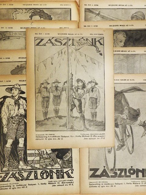 Dr. Karl János - Zászlónk 1922., 1926. (vegyes számok) (10 db) (rossz állapotú) [antikvár]