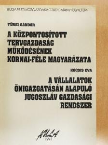 Kocsis Éva - A központosított tervgazdaság működésének Kornai-féle magyarázata/A vállalatok önigazgatásán alapuló jugoszláv gazdasági rendszer [antikvár]