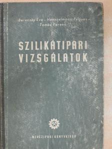Bereczky Éva - Szilikátipari vizsgálatok I. [antikvár]