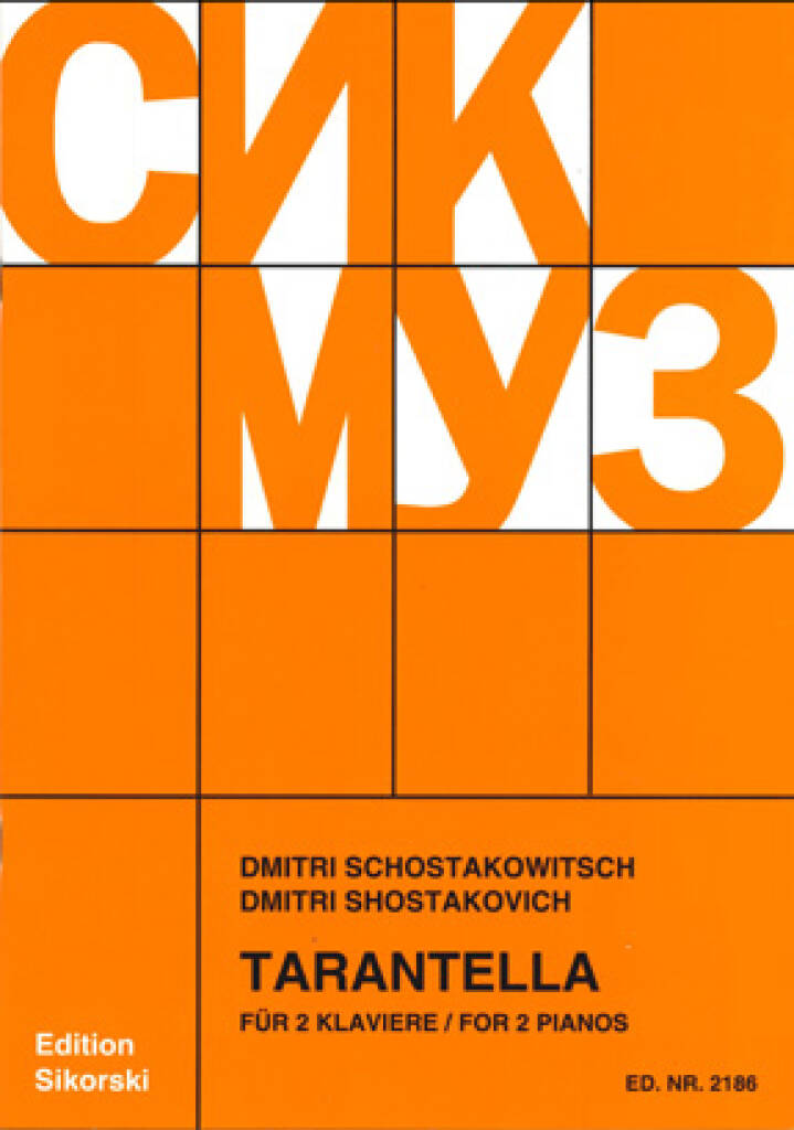 SOSZTAKOVICS / SCHOSTAKOWITSCH - TARANTELLA FÜR 2 KLAVIERE