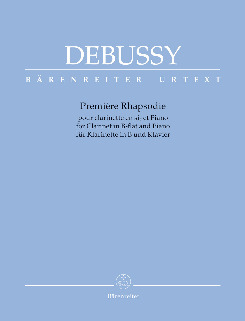 DEBUSSY - PREMIERE RHAPSODIE POUR CLARINETTE EN SIb ET PIANO (DOUGLAS WOODFULL-HARRIS)