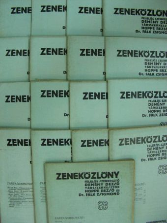 Zeneközlöny 1910. november 1-1911. március 1., 1911. április 1-1911. október 20. (nem teljes évfolyam) [antikvár]