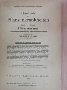 Dr. O. Appel - Handbuch der Pflanzenkrankheiten VI/4. (töredék) [antikvár]