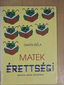 Simon Béla - Matek érettségi [antikvár]