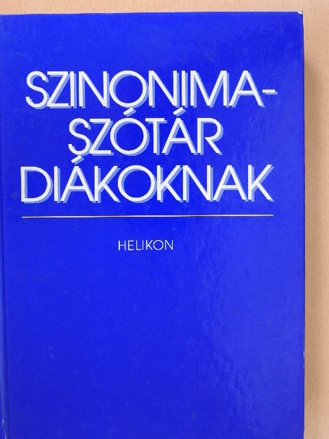 Ruzsiczky Éva - Szinonimaszótár diákoknak (dedikált példány) [antikvár]