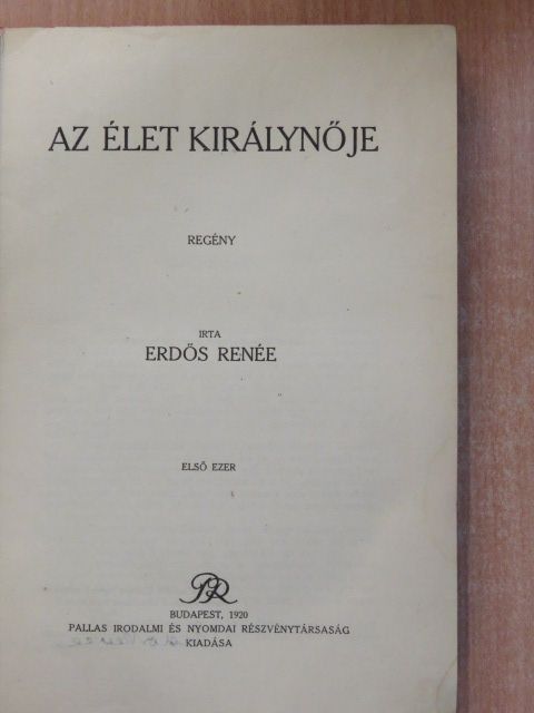 Erdős Renée - Az élet királynője (aláírt példány) [antikvár]