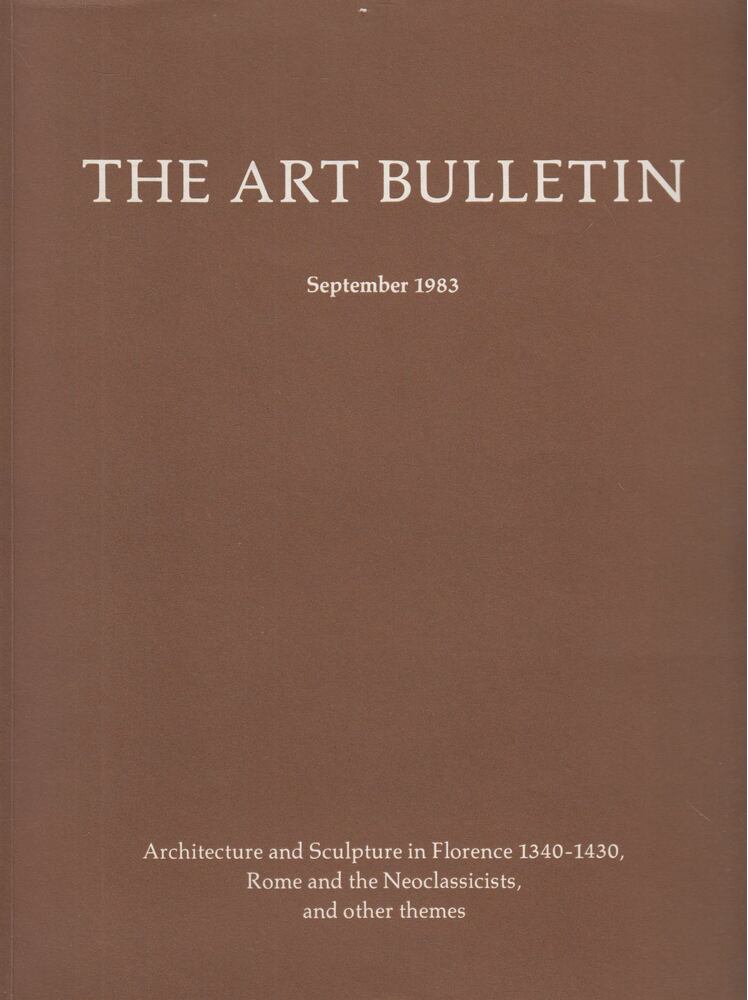 Creighton E. Gilbert - The Art Bulletin September 1983 [antikvár]