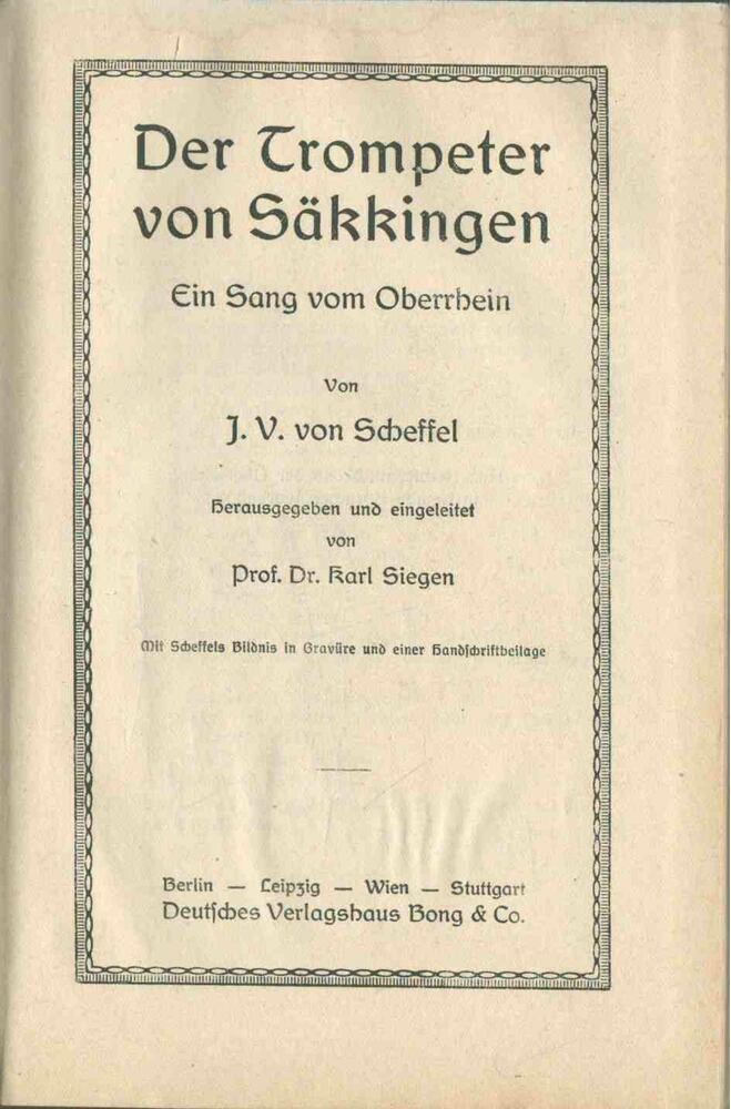 Scheffel, J. V. - Der Trompeter von Säkkingen [antikvár]