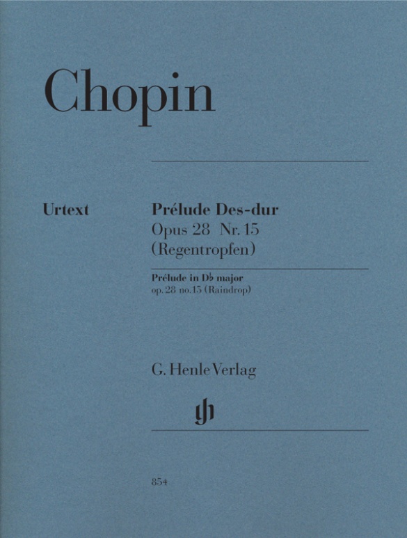 Chopin - PRÉLUDE DES-DUR OP.28 NR.15 (REGENTROPFEN) FÜR KLAVIER URTEXT