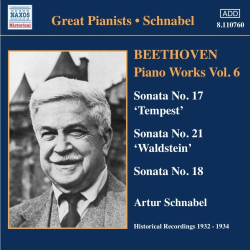 BEETHOVEN - PIANO WORKS,VOL.6 CD SCHNABEL