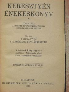 Keresztyén énekeskönyv [antikvár]