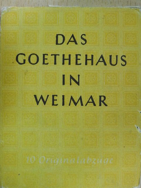 Das Goethehaus in Weimar (minikönyv) [antikvár]