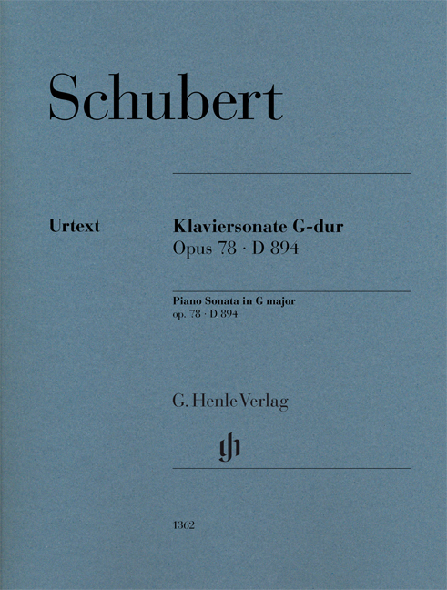 SCHUBERT - KLAVIERSONATE G-DUR OP.78, D 894