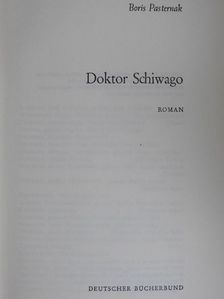 Boris Pasternak - Doktor Schiwago [antikvár]