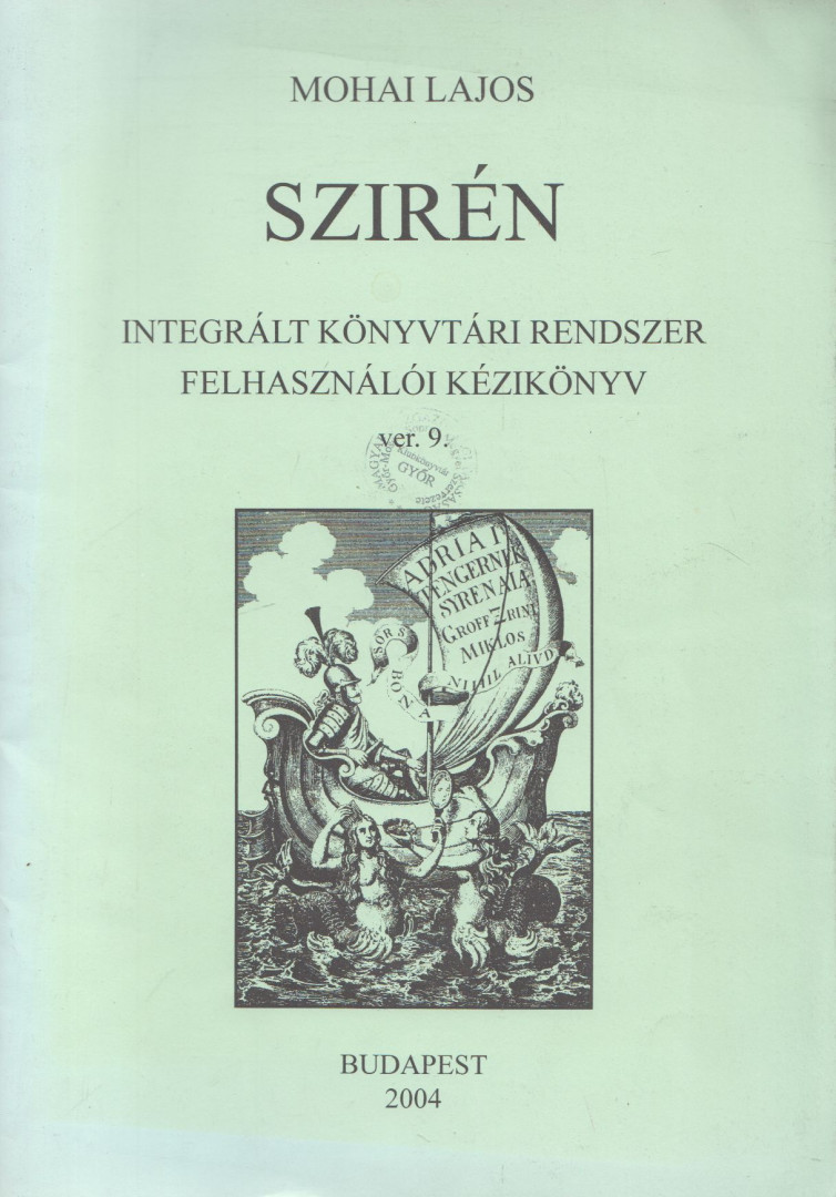 Mohai Lajos - Szirén [antikvár]