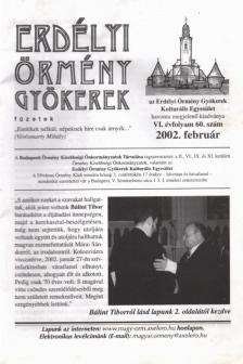 Dávid Csaba - Erdélyi Örmény Gyökerek - füzetek (VI. évfolyam 60. szám 2002. február) [antikvár]