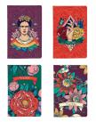 P0130-0509 - Jegyzetfüzet Clairefontaine Frida Kahlo 9x14 cm, 48 lapos, vonalas, vegyes minta