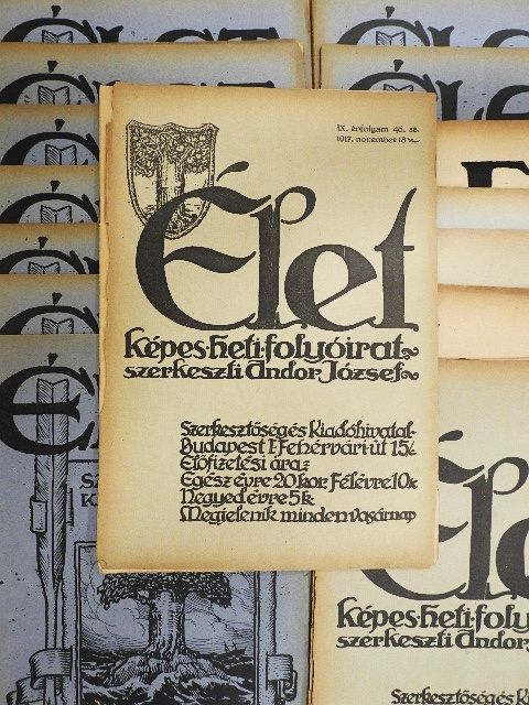 Boros Ferenc - Élet 1917., 1919., 1925. (vegyes számok) (15 db) (rossz állapotú) [antikvár]