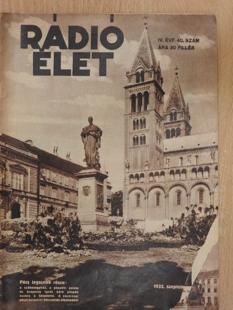 Falu Tamás - Rádióélet 1932. szeptember 30. [antikvár]