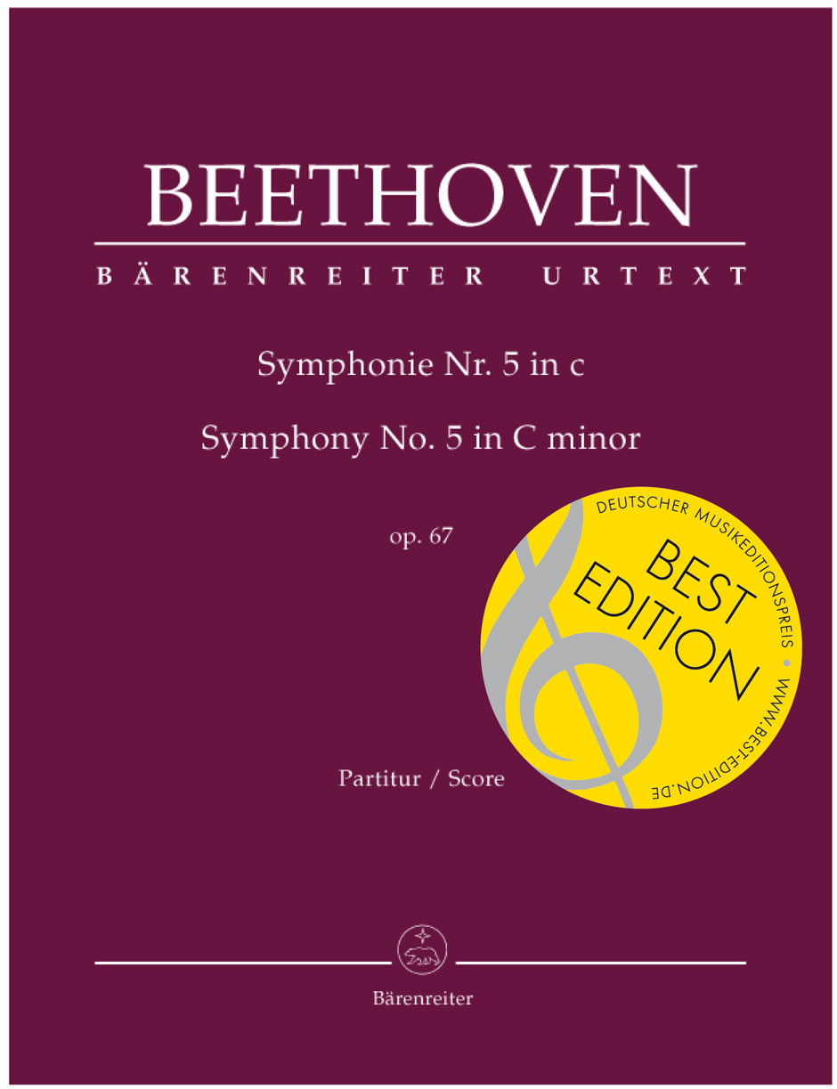BEETHOVEN - SYMPHONIE NR.5 IN c OP.67 PARTITUR URTEXT (JONATHAN DEL MAR)