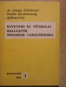 Egyetemi és főiskolai hallgatók országos tanácskozása [antikvár]