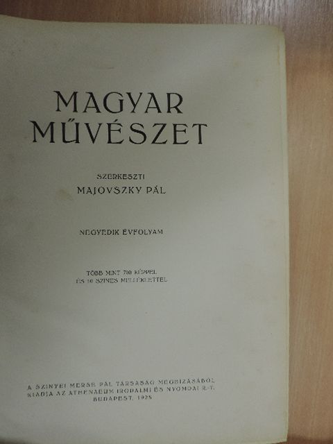 Csányi Károly - Magyar Művészet 1928/1-10. [antikvár]