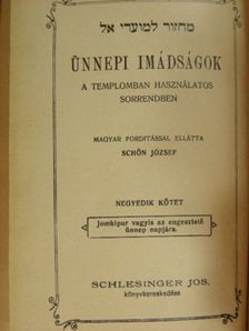 Ünnepi imádságok IV. [antikvár]