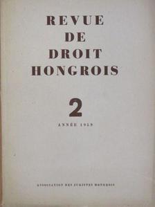Bacsó Jenő - Revue de Droit Hongrois 1959/2. [antikvár]