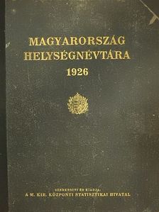 Magyarország helységnévtára 1926 [antikvár]