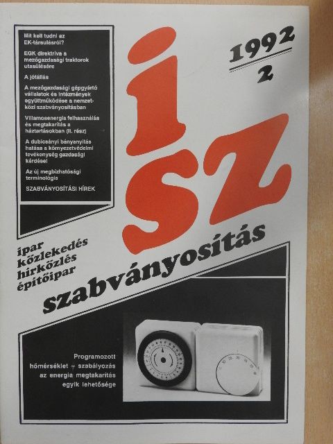 Dr. Balogh Albert - Ipari Szabványosítás 1992/2. [antikvár]