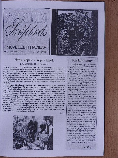 Apró Ferenc - Szegedi szépírás 2007., január-december [antikvár]