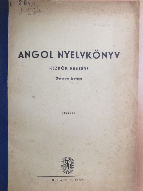 Sebestyén Zoltán - Angol nyelvkönyv [antikvár]