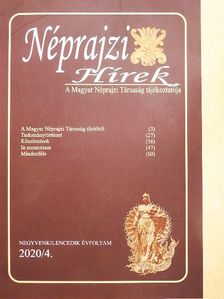 Halász Péter - Néprajzi Hírek 2020/4. [antikvár]
