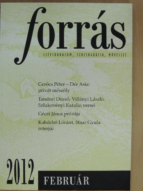 Dér Asia - Forrás 2012. február [antikvár]