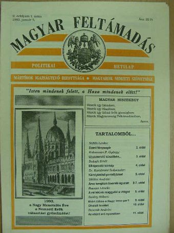 Balogh Ernő - Magyar Feltámadás 1993. január 5. [antikvár]