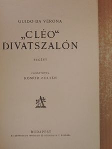 Guido Da Verona - "Cléo" divatszalón [antikvár]