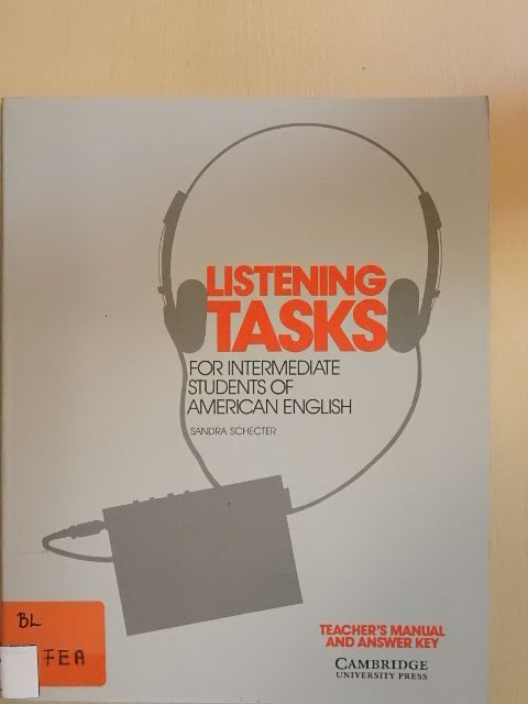 Sandra Schecter - Listening Tasks - Teacher's Manual and Answer Key [antikvár]