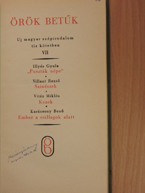 Illyés Gyula - Örök betűk VII. [antikvár]