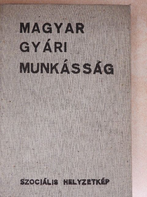 Bán Imre - Magyar gyári munkásság [antikvár]