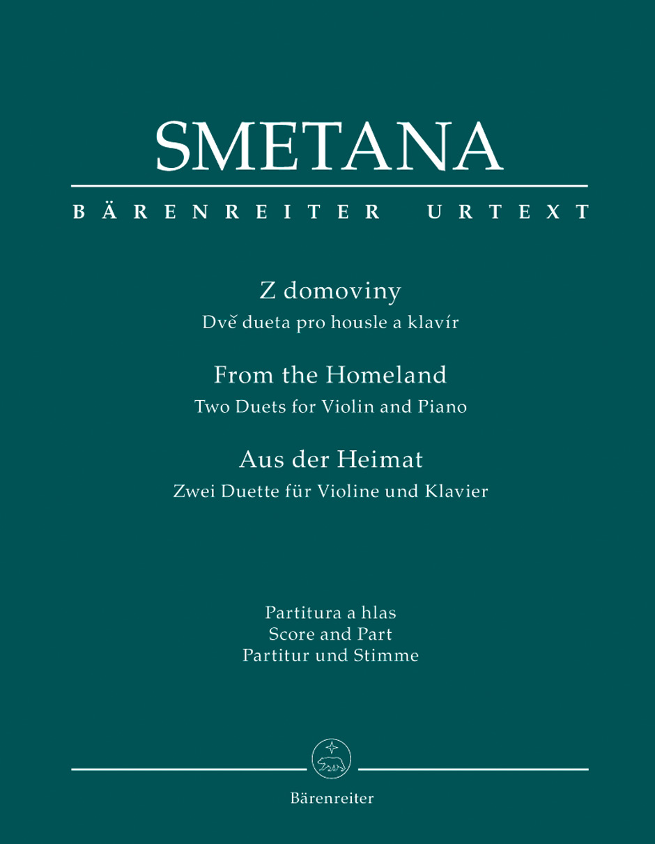 SMETANA - FROM THE HOMELAND. TWO DUETS FOR VIOLIN AND PIANO