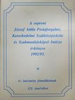 A soproni József Attila Postaforgalmi, Kereskedelmi Szakközépiskola és Szakmunkásképző Intézet évkönyve 1992/93. [antikvár]